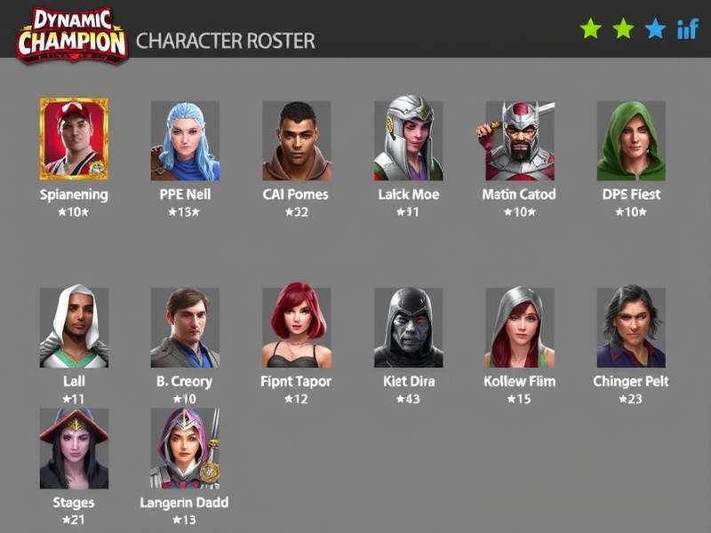 Dynamic Champion - Diverse Character Roster Dynamic Champion Character Roster